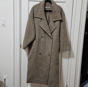 7115 By Szeki Oversized Wool Coat